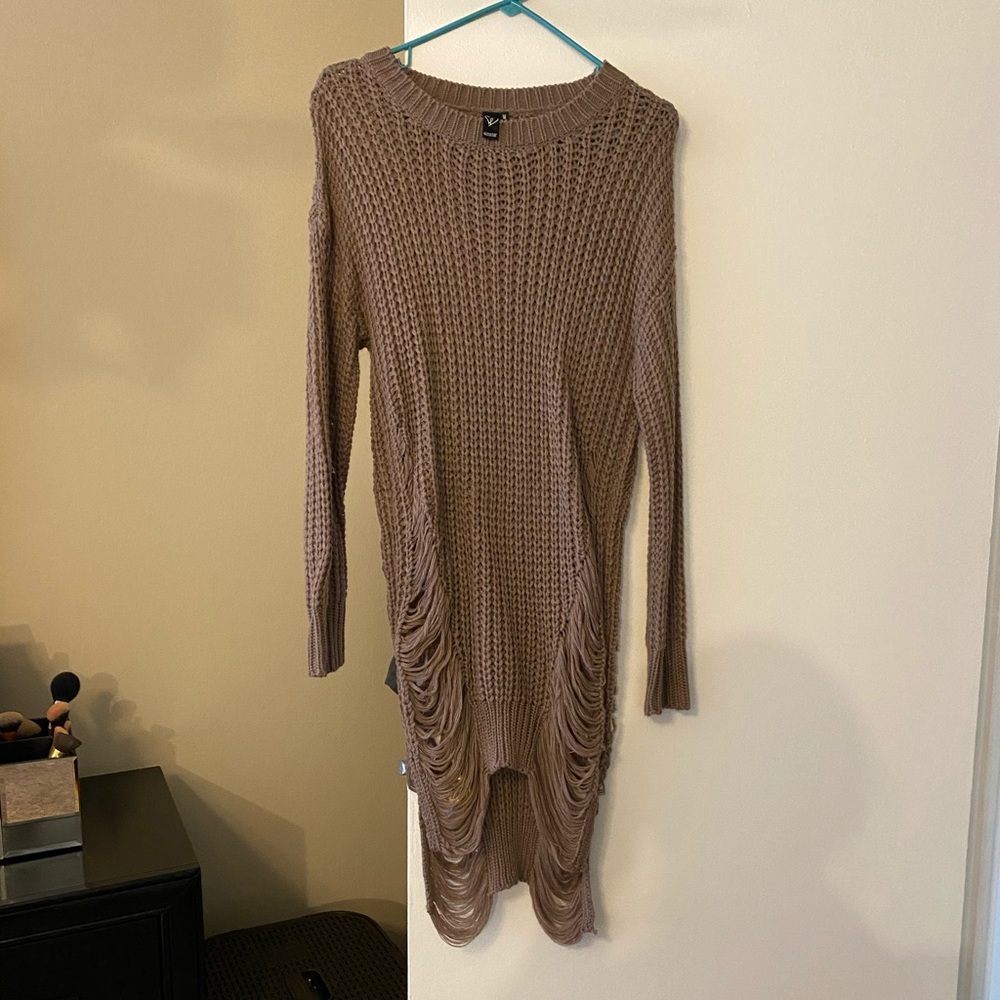 Mauve sweater dress